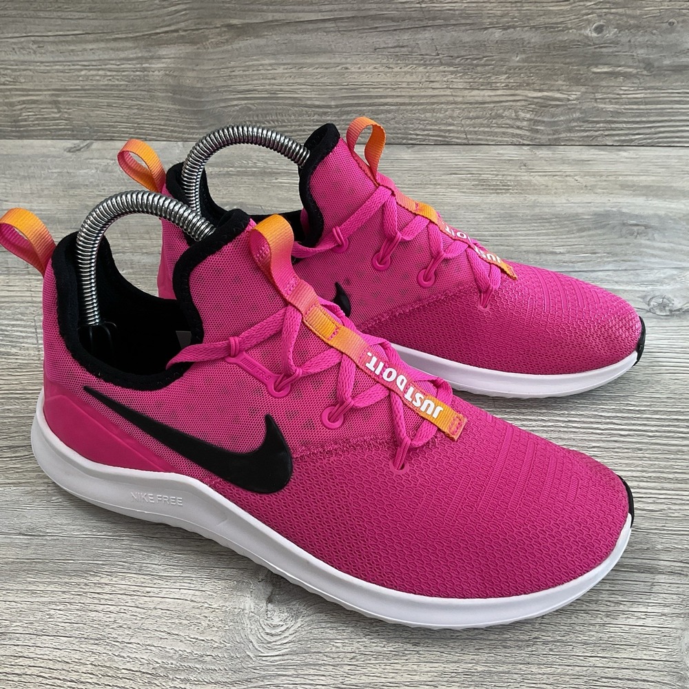 Nike Free TR 8 942888-601 Womens 7.5 Training Shoes Laser Fuchsia Sneakers NEW
